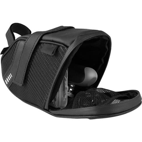 Mountain Bike Bicycle Saddle Bag Hard Shell Bicycle Tail Bag Rainproof Reflective Bicycle Cushion Bag