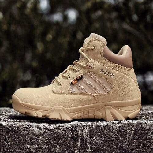 High Top Men Hiking Waterproof Trekking Boots Mountain Climbing Shoes Sports Rubber Sole Zapatillas Hombre