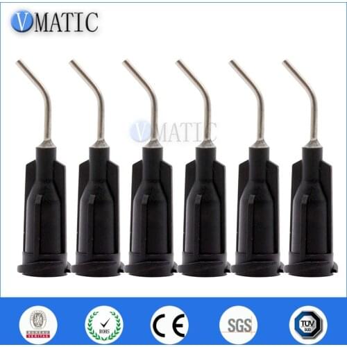 High Quality 19G Black 0.5'' Length 45 Degree Bend Bent Blunt End Stainless Steel Dispensing Needle Tips 1/2 Inch
