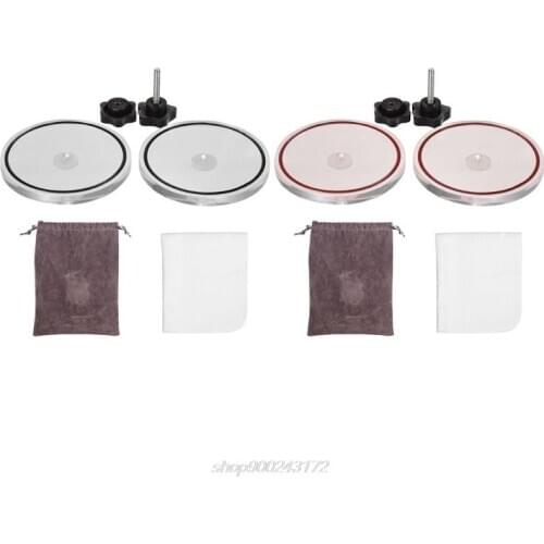 LP Vinyl Record Cleaner Clamp Vinyl Record Lable Saver Protector Waterproof Acrylic Clean Tool J13 21 Dropshipping