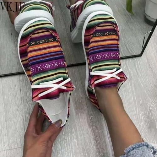 2021 New Women Shoes Sneakers Canvas Flats Large Size Women Fashion Vulcanize Shoes Summer Flats Mujer Zapatill Casual Shoes