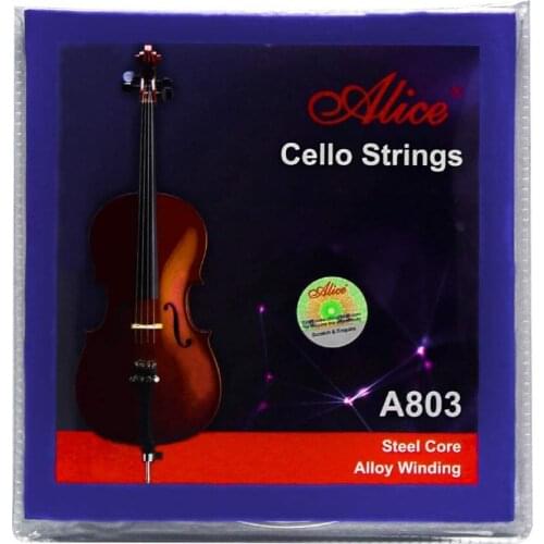 10 Sets Alice A803 Steel Core Nickel Silver Wound Cello Strings