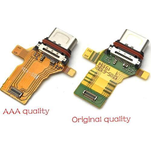 10pcs/lot, Dock Connector Port USB Charging Flex Cable For Xperia XZ Premium G8141