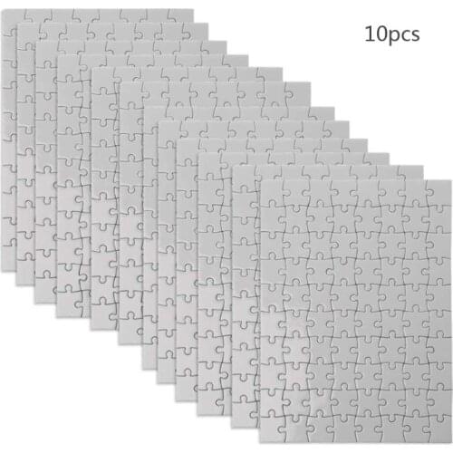 10 Packs Handmade Jigsaw Puzzles A4 A5 Sublimation Blanks Puzzles DIY Puzzle Blank Custom Puzzle for Heat Transfer Craft