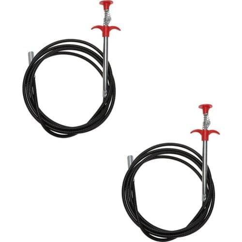2Pcs 250cm Long Sewer Cleaning Wire Spring Household Bendable Sink Tub Dredge Pipe Bathroom Kitchen Sewer Cleaning Tools