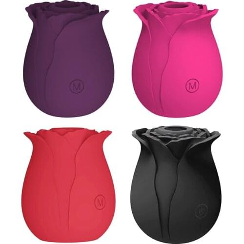 A6HF Powerful Rose Sex Toy Vibrator for Women Nipples Sucker Stimulator Dildo Vibrators Female Toys for Adults