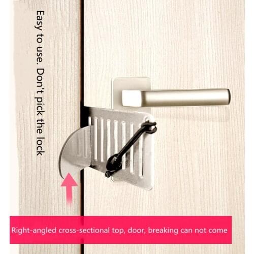 Anti-Theft Anti-Lock Artifact Home Hotel Security Block Girl Living Alone Self-Defense Blocking