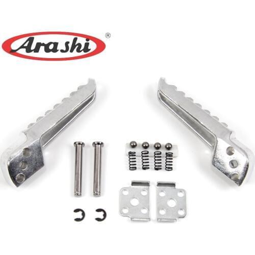 Arashi 1 Set ZX6R 636 Rear Foot Pegs Rear Sets For KAWASAKI NINJA ZX6R 636 2005 2006 Passenger Footpegs Replacement Motorcycle