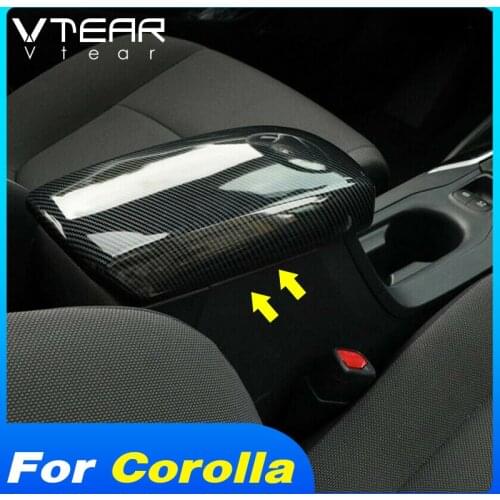 Vtear Car Armrest Anti-dirty Cover Interior Anti-scratch Cap Decoration Styling Accessories Trim Parts For Toyota Corolla 2021
