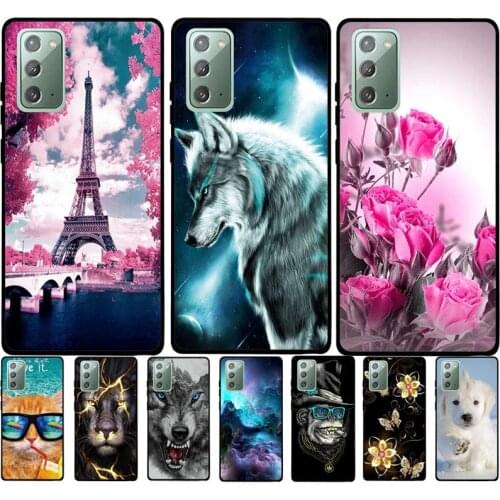 B For Samsung Galaxy Note 20 Ultra Case Silicone Soft Back Cover For Samsung Galaxy Note20 Cover Phone Case Funda Coque Bumper