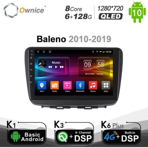 Carplay 6G+128G Android 10 Car Multimedia Player For SUZUKI Baleno 2010 - 2019 Autoradio 4G LTE Navigation GPS Radio DSP Stereo