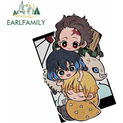 EARLFAMILY 13cm x 10cm For Anime Car Styling Stickers Air Conditioner Decal Vinyl Material DIY Funny Graffiti Decoration