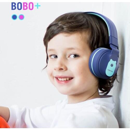 Fingertime Two Headphone Jacks Wireless Headphones Bluetooth-compatible Earphone Kids Gift Headset With Mic For Online Learning