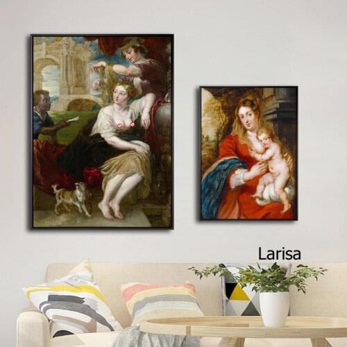 Oil Painting On Canvas World Famous Wall Art Retro Decor European Classic Style Posters and Prints for Living Room Frameless