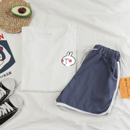 Pajamas Set Women Pyjamas Sleepwear Night Suit Pijama Mujer Home Wear Female Plus Size 2021 Summer Cartoon Cotton Nightwear Girl