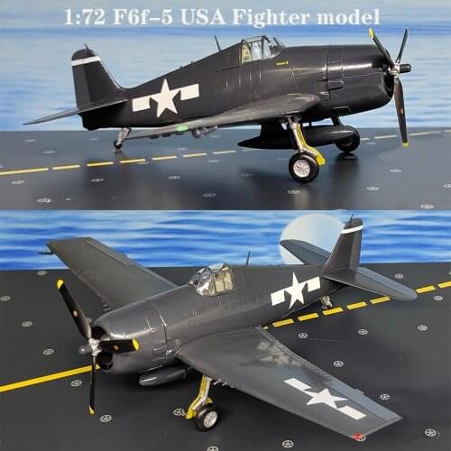 1:72 F6f-5 USA Fighter model World War II carrier based aircraft Finished aircraft model 37299