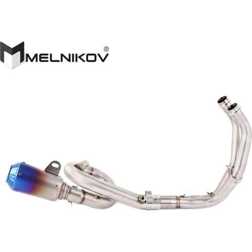 MOTORCYCLE EXHAUST MUFFLER FULL SYSTEM SLIP ON FOR YAMAHA XSR700 2016-2020 MT07 FZ07 FZ-07 MT-07 Tracer 2014 TO 2020 Exhaust