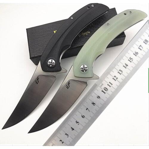 Newest EF965jungle adventure folding outdoor pocket camping hunting knife D2 blade G10 handle Tactical Survival gifts knives EDC