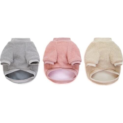 Pet Padded Clothes Small Medium Sized Dogs Autumn Winter Mouse Two Layer Thick Woolen Coat for Cold Protection