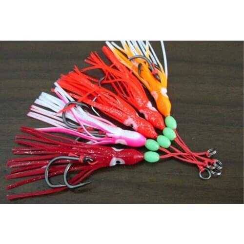 WholeSale 150pcs/lot Fishing Bait Lure Hook Fishing Squid Bait Rigs Octopus Lures 12cm Length