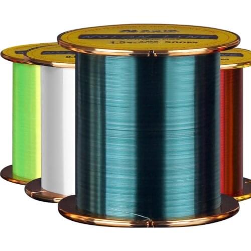 500 meters authentic fishing line the main line is strong pull threw the rod road and nylon HaiGan sea pole pitch line