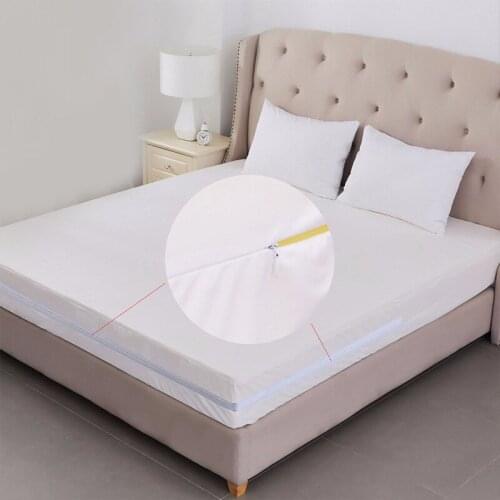 Polyester Knitted Fabric Waterproof and Breathable Bedspread Mattres Protection Cover Zipper Dimensional All-inclusive Bed Sheet