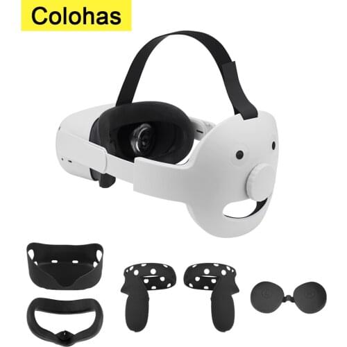 Adjustable Oculus Quest 2 Elite Strap Handle Grip Covers Headband Head Strap Quest 2 Halo Strap For Oculus Quest 2 Accessories