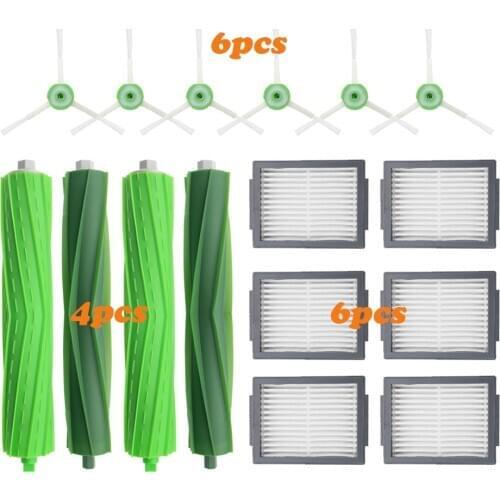Roller Brush Filter Side Brush for iRobot Roomba i7 i7+ / i7 Plus E5 E6 E7 Vacuum Cleaner Robot Parts Dust Bags
