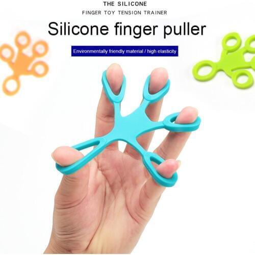 Silicone Finger Resistance Exercise Band Tension Tool Hand Strength Elastic Training WXV Sale