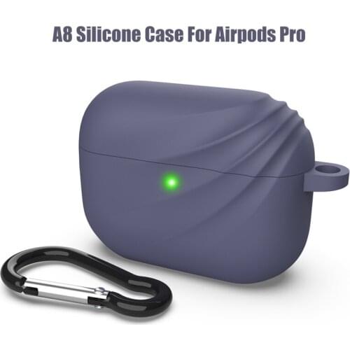 Silicone Case Protective Cover For Apple Airpods pro Blutooth Earphone Soft Case For Air pods pro 3 Protective Case With Hook
