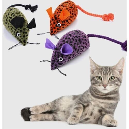 Cute Pet Cat Toys Pet Plush Simulation Mouse Toys for Kitten Cat Pet Funny Rat Interactive Toy Cat Playing Toy Pet Accessories
