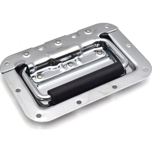 Heavy Stainless Toolbox spring Handle Folding Equipment Distribution case Knobs DrawerIndustrial equipment Furniture Hardware