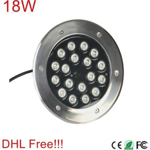 18W LED underground lamp,AC85-265V/DC12V/DC24V IP67 waterproof,2 years warranty,CE&ROHS,led underground light 2pcs/lot,DHL Free
