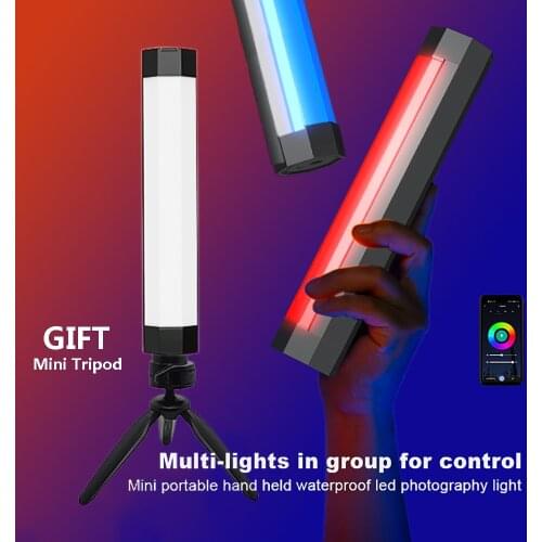 P200 RGB LED Photography Light Handheld Stick Soft Light support Remote APP Control Photo Vidoe Fill Light rgb Tube