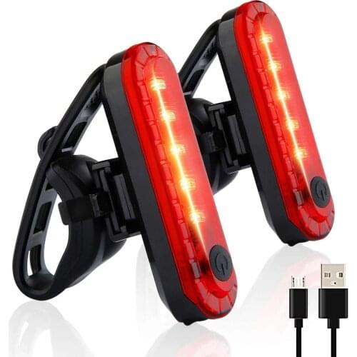 Ultra Bright Bicycle Rear Light USB Rechargeable Cycling LED Tail Light Waterproof MTB Road Bike Flashlight Bicycle Accessories