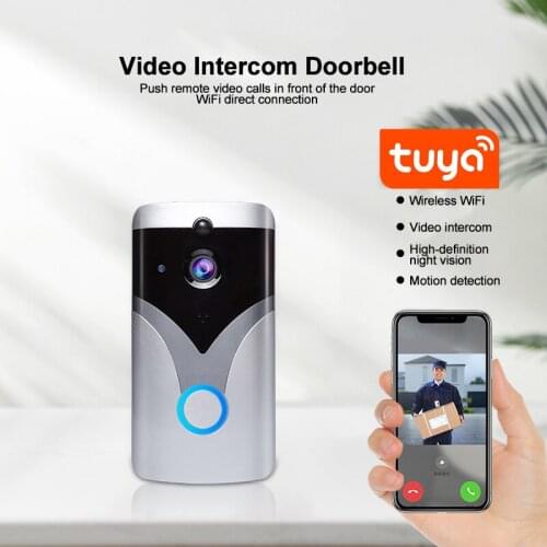 NABAS Tuya 1080P HD Video Doorbell Camera WiFi Wireless Doorbell Smart Home Door Bell Camera Indoor and OutdoorTwo Way Audio