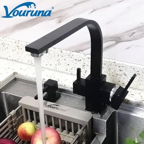 Vouruna Black Kitchen Faucets