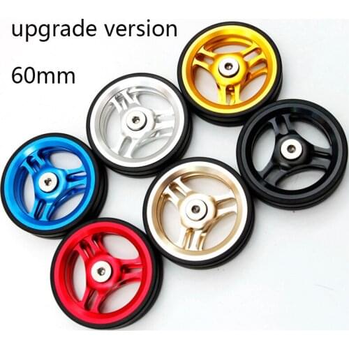 1Pair Aceoffix for Bike EZwheel EZ- 3 Aluminum Alloy Palin Easy Wheel 60mm For Racks Accessories