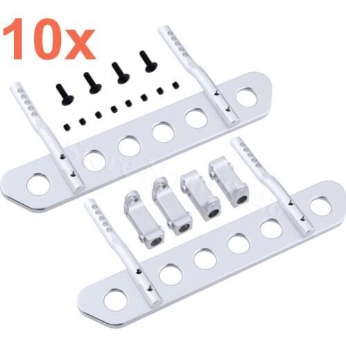 10Sets/Lot Metal Aluminum Alloy Side Pedal Plates for 1/10 Axial SCX10 RC Rock Crawler Truck Hop Up Parts