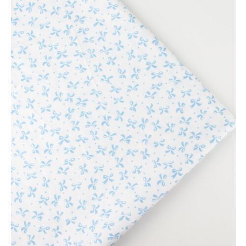 158cm x 0.5 meter blue white print bedding fabric print cotton fabric bundle DIY handmade children sheet quilt fabrics