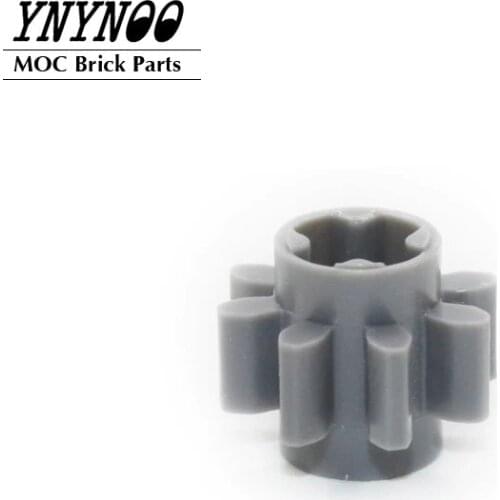 50Pcs/lot Technical Gear 8 Tooth 3647 MOC Building Blocks Bricks DIY Particles fit for Element 364702 High-Tech Gears Parts Toys