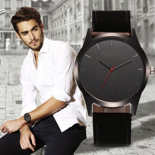 Relogio Masculino Mens Watch Fashion Leather Quartz Watch Casual Sports Watches Men Luxury Wristwatch Hombre Hour Male Clock
