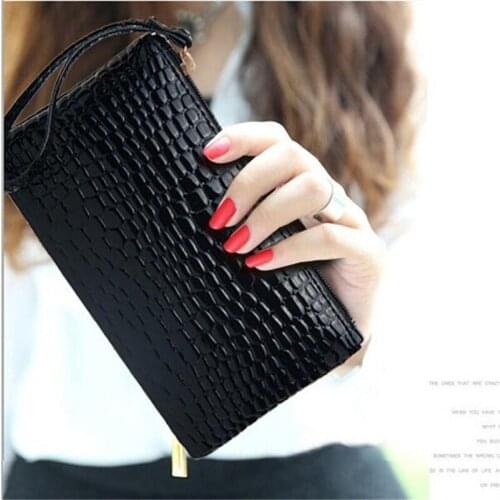Long Wallet PU Leather Fashion Envelope Purse Clutch Handbag Bag Coin Purses Bolsos Femenina 2021 Large Capacity Wallets