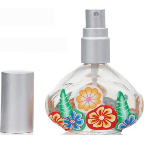 Perfume Bottle Polymer Clay BottleRetro Triangle Empty Reuseable Jars Spray Bottles Atomizer Perfume Perfume Vials 25pcs/lot