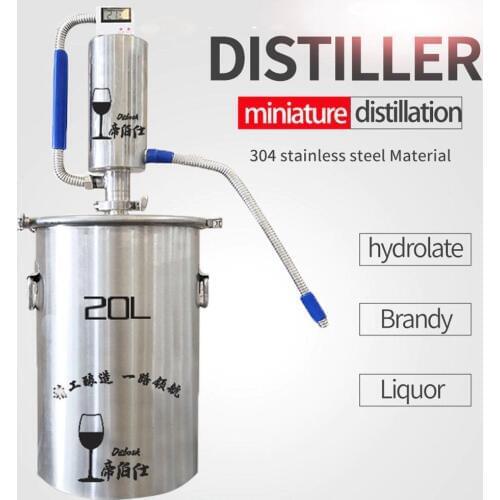 HOT Single tower Distiller family Small Brewing Distiller Moonshine Homebrew Distiller Brewing Alcohol Mashine Distiller