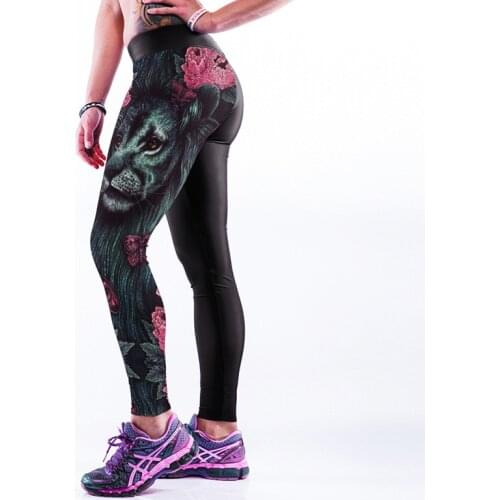 Hot Sale Super Sexy Women Fitness Leggings Workout Pants Tiger 3D Print Legging High Waist Elastic Skinny Leggins Size S-XXXXL