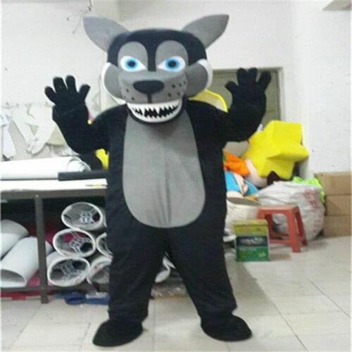 Halloween Adult Husky Wolf Dog Fursuit Mascot Costume Suit Cosplay Party Game Dress Outfits Foam Mascot Xmas Easter Adults Size