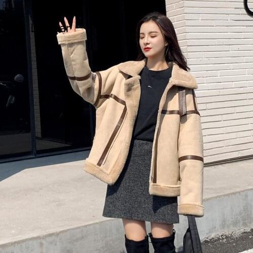 Jacket women winter thick coat retro fur coat 2021 hanbok womens winter coat woman made fur coat