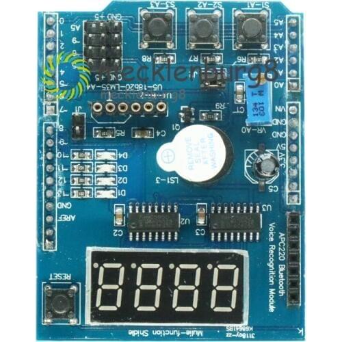 Multi Function Shield with Buzzer LM35 4 Digit Digital LED Expansion Board Module for Arduino UNO R3 Lenardo Mega2560 Diy Kit