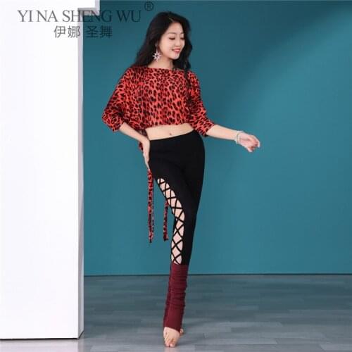 Fashion Womens Belly Dance Classical Practice Clothing Performance Outfits Costumes Bellydance Wear Sexy Tops Slim Long Pants